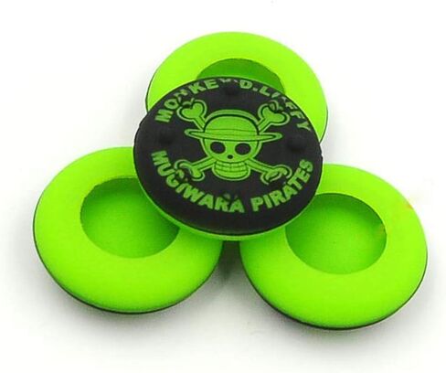 4 في 1 عصا عصا عصا التحكم من المطاط سيليكون غطاء مقبض إصبع الإبهام حافظة جلدية قبضة عصا التحكم لأجهزة PS4 PS3 Xbox One Xbox 360 Controller (2# أخضر) in Kuwait