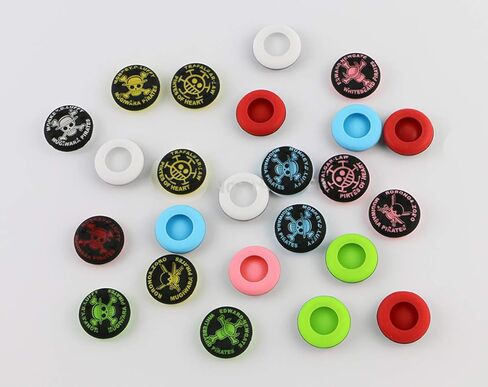 4 في 1 عصا عصا عصا التحكم من المطاط سيليكون غطاء مقبض إصبع الإبهام حافظة جلدية قبضة عصا التحكم لأجهزة PS4 PS3 Xbox One Xbox 360 Controller (2# أخضر) in Kuwait