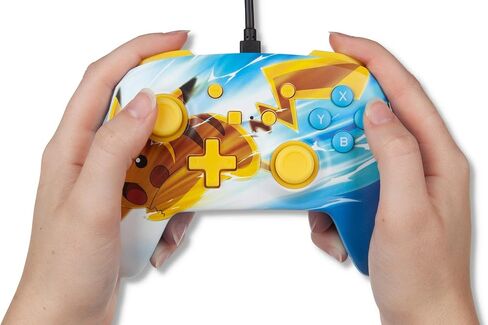 PowerA Enhanced Nintendo Switch and Switch 2 Wired Controller - Sonic Boost, Officially licensed in Kuwait