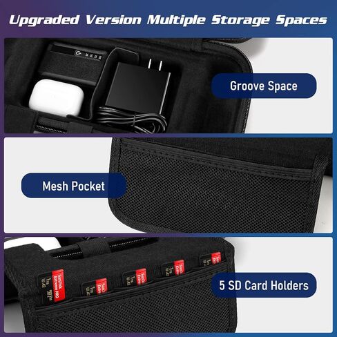 حقيبة حمل واقية من TOQIBO لسطح البخار، حقيبة حمل محمولة للسفر متوافقة مع وحدة التحكم وملحقات سطح البخار، حقيبة حمل ذات هيكل صلب مدمجة في حقيبة تخزين شاحن محول تيار متردد (حقيبة تخزين للحمل) in Kuwait