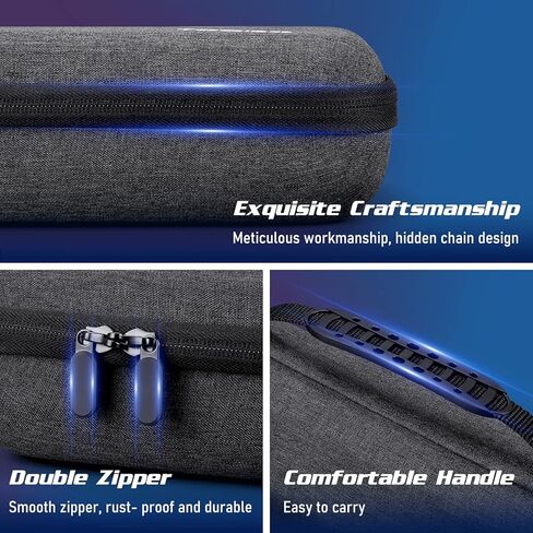 حقيبة حمل واقية من TOQIBO لسطح البخار، حقيبة حمل محمولة للسفر متوافقة مع وحدة التحكم وملحقات سطح البخار، حقيبة حمل ذات هيكل صلب مدمجة في حقيبة تخزين شاحن محول تيار متردد (حقيبة تخزين للحمل) in Kuwait