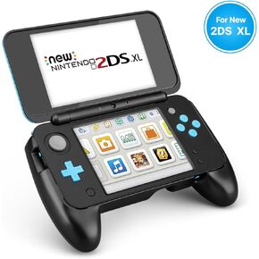 TNP Comfort Hand Grip Case for New Nintendo 2DS XL/LL 2017 with Kickstand | Non-Slip Controller Grip Accessory with Precise Cutouts, Protective Coverage and a Tabletop Play Stand for Stylus Games in Saudi Arabia
