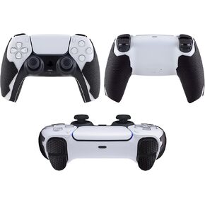 eXtremeRate PlayVital Anti-Skid Sweat-Absorbent Controller Grip for ps5, Textured Soft Rubber Pads Handle Grips for ps5 Controller with Shoulder Button Trigger Stickers - Armored Edition Purple in Kuwait