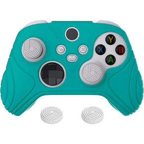 eXtremeRate PlayVital Samurai Edition Anti-Slip Controller Grip Silicone Skin for Xbox Core Controller, Ergonomic Protective Case Cover for Xbox Series S/X w/Thumb Grips - Black in Saudi Arabia