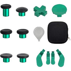 Elite Series 2 Controller Accessories, 13 in 1 Metal Thumbsticks for Xbox One Elite Series 2, Gaming Accessory Replacement Parts Compatible with Xbox Elite Wireless Controller Series 2 Core(Blue)