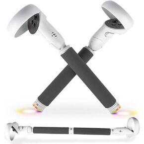 ملحق مقابض التحكم بمقبض تمديد من أوكي كات بيت سابر لـ Oculus Quest 2، 2 في 1 مقبض لعب Gorilla Tag Golf Club/Supernatural Enhance VR Gaming in Kuwait