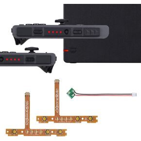 طقم ضبط LED شديد اليراع لنينتندو سويتش Joycons Dock NS Joycon SL SR أزرار شريط مرن كابل يشير إلى الطاقة LED - بنفسجي (Joycons Dock غير متضمن) in Kuwait