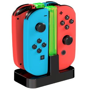 TALK WORKS Charging Dock Station Compatible with Nintendo Switch Joy-Con + OLED - Charger Base, Remote Accessories Docking Station for 4 Controllers in Kuwait