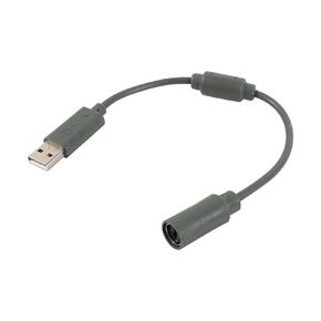 Wired Controller USB Breakaway Cable Cord, Replacement Wired Controller USB Breakaway Adapter Connection Cable Cord for Microsoft Xbox 360 GrayXbox 360