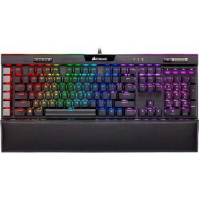 Corsair K95 RGB Platinum XT Mechanical Gaming Keyboard, Backlit RGB LED, CHERRY MX SPEED RGB Silver, Black (Renewed) in Kuwait