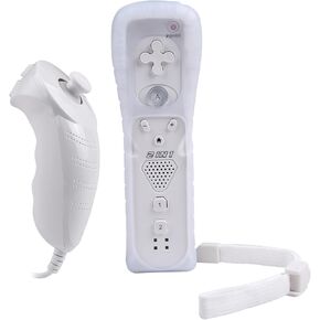 وحدة تحكم TechKen Motion Plus لأجهزة Wii وWii U مع تقنية Motion Plus وNunchuck وحقيبة الحماية in Kuwait