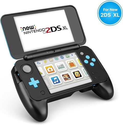 TNP New Nintendo 2DS XL Hand Grip Â– Protective Cover Skin Rubber Controller Grip Case Ergonomic Comfort Anti Slip Handle Console Grip with Kick-Stand for New Nintendo 2DS XL LL 2017 Model in Saudi Arabia