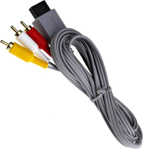 مايكرو تريدرز 70.87 بوصة وي مركب AV HD TV فيديو 3 RCA سلك توصيل للكابل سكارت أحمر أصفر أبيض متوافق مع وحدة تحكم نينتندو وي in Saudi Arabia