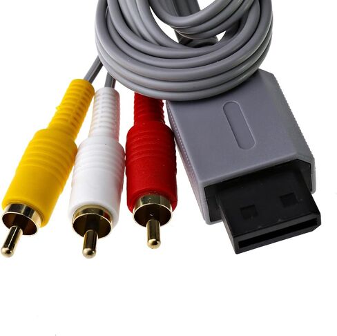 مايكرو تريدرز 70.87 بوصة وي مركب AV HD TV فيديو 3 RCA سلك توصيل للكابل سكارت أحمر أصفر أبيض متوافق مع وحدة تحكم نينتندو وي in Saudi Arabia