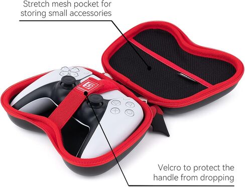 GeekShare Controller Travel Case for Playstation 5 Controller, PS4, Switch Pro and Xbox Controller, Heavy Duty Protective Cover Hard Carrying Controller Case - Cute Devil in Saudi Arabia