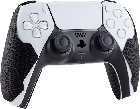 eXtremeRate PlayVital Anti-Skid Sweat-Absorbent Controller Grip for ps5, Textured Soft Rubber Pads Handle Grips for ps5 Controller with Shoulder Button Trigger Stickers - Armored Edition Purple in Kuwait
