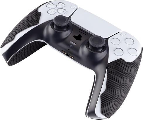 eXtremeRate PlayVital Anti-Skid Sweat-Absorbent Controller Grip for ps5, Textured Soft Rubber Pads Handle Grips for ps5 Controller with Shoulder Button Trigger Stickers - Armored Edition Purple in Kuwait