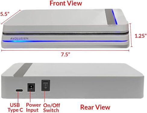 افولوشن قرص صلب خارجي للالعاب برو اكس بمنفذ USB 3.0 سعة 6 تيرابايت لجهاز تشغيل العاب الفيديو الرقمية PS5 - ضمان لمدة عامين in Saudi Arabia