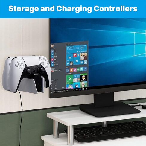حامل جداري لمحطة شحن وحدة تحكم PS5، حامل جداري لمحطة شحن PS5 DualSense حامل جداري لوحدات تحكم PS5 DualSense in Kuwait