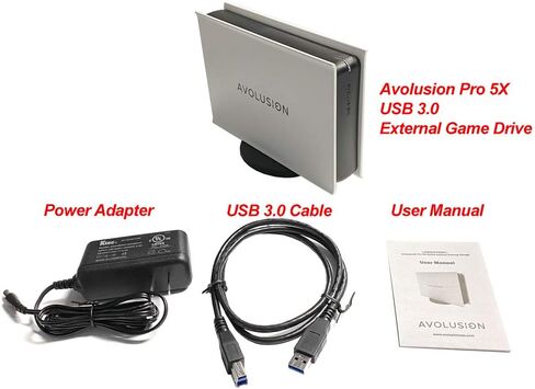 Avolusion PRO-5X Series 3TB USB 3.0 External Gaming Hard Drive for PS4 Original, Slim & Pro (White) in Saudi Arabia
