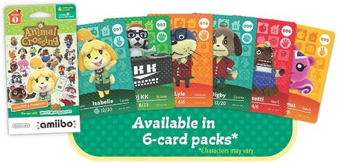 Animal Crossing Series 1 Single Pack of 6 Cards in Saudi Arabia