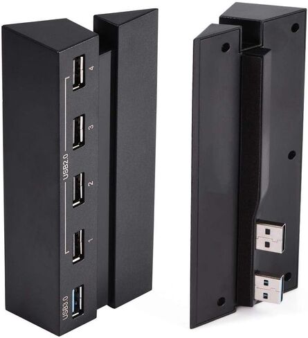 Cuifati USB Hub for PS4,High Speed 5-Port USB Hub 2.0 & 3.0 Expansion Hub Controller Adapter,5 Port HUB for PS4 High Speed Charger Controller Splitter Expansion for Playstation 4 PS4 Game Console in Saudi Arabia