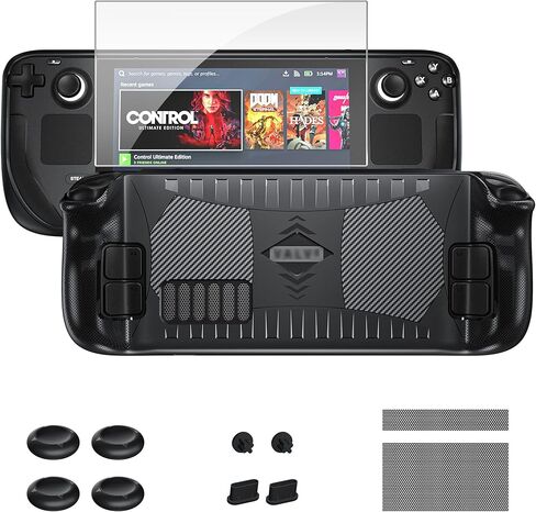ZAONOOL Protector Case for Steam Deck with HD Screen Protector, Soft TPU Cover Case Protector with Anti-dust & Button Protector Accessories Kit, Non-Slip &Anti-Collision Protective Case for Steam Deck in Kuwait