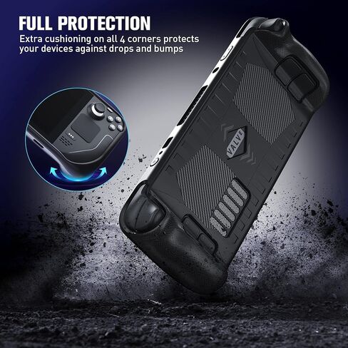 ZAONOOL Protector Case for Steam Deck with HD Screen Protector, Soft TPU Cover Case Protector with Anti-dust & Button Protector Accessories Kit, Non-Slip &Anti-Collision Protective Case for Steam Deck in Kuwait