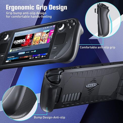 ZAONOOL Protector Case for Steam Deck with HD Screen Protector, Soft TPU Cover Case Protector with Anti-dust & Button Protector Accessories Kit, Non-Slip &Anti-Collision Protective Case for Steam Deck in Kuwait