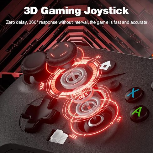 2 Pack Wired Controller Replacement for Xbox Controller, Compatible with Xbox One, Xbox Series X/S, Xbox One X/S PC Windows with Headphone Jack/Turbo/Macro Function, 10ft Long (Black+Red) in Kuwait