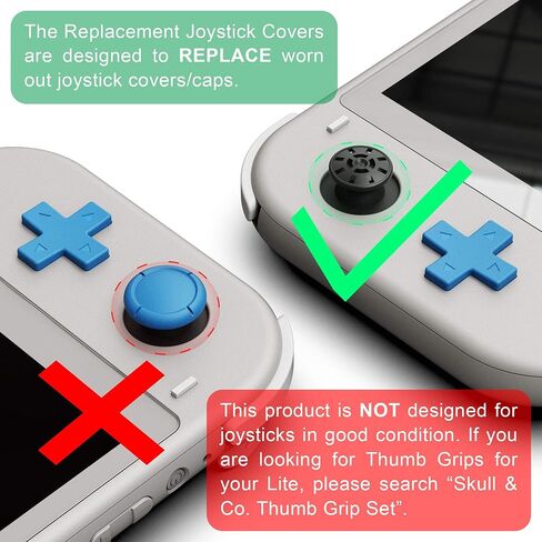 Skull & Co. Replacement Joystick Covers for Nintendo Switch and Switch Lite (Repair Parts) in Kuwait