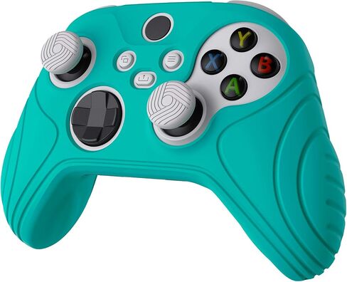 eXtremeRate PlayVital Samurai Edition Anti-Slip Controller Grip Silicone Skin for Xbox Core Controller, Ergonomic Protective Case Cover for Xbox Series S/X w/Thumb Grips - Black in Kuwait