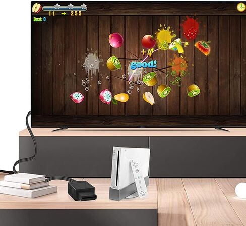 كابل محول Junsi Wii إلى HDMI، كابلات محول HDMI خط تحويل موصل عالي الدقة بالكامل سلك 1 متر 1080P/720P متوافق مع نينتندو وي، تلفزيون/شاشة in Kuwait