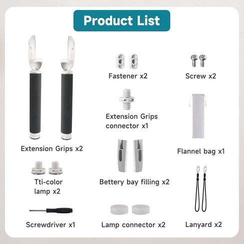 ملحق مقابض التحكم بمقبض تمديد من أوكي كات بيت سابر لـ Oculus Quest 2، 2 في 1 مقبض لعب Gorilla Tag Golf Club/Supernatural Enhance VR Gaming in Kuwait