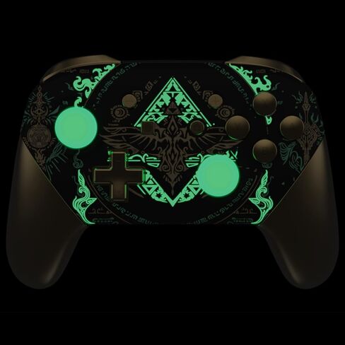 eXtremeRate Classic SwitchCube Style Faceplate Backplate Handles for Nintendo Switch Pro Controller, Soft Touch Replacement Grip Housing Shell Cover with Full Set Buttons for Nintendo Switch Pro in Kuwait
