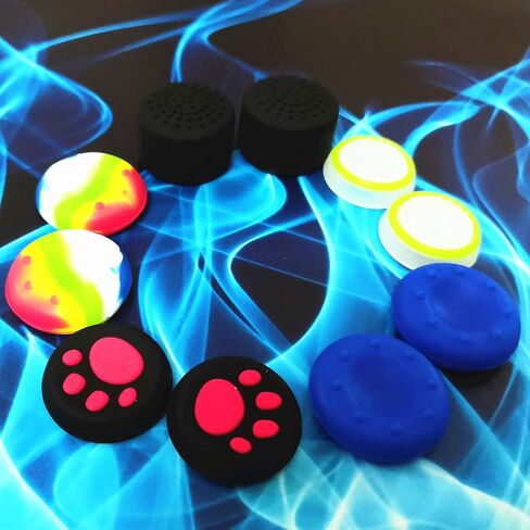 Skin for PS5 Controller Grips, Silicone Case Cover for PlayStation 5 Anti-Slip Protector with 10pcs Thumb Joysticks Caps (Blue Starry Sky) in Kuwait