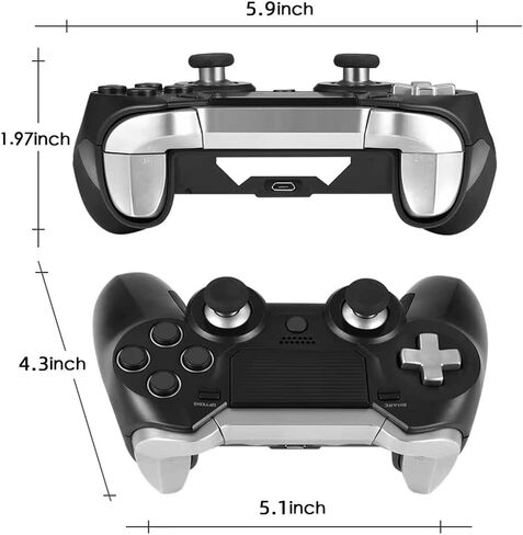 وحدة تحكم PS4 معدلة، وحدة تحكم ألعاب Scuf PS4 Elite اللاسلكية مع مجاذيف خلفية لأزرار إعادة التعيين in Kuwait