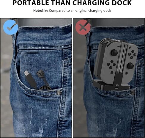 كابل شاحن محمول من Boconna لـ Switch Joycon (10ft 3A، 1-Pack)، كابل شاحن يحل محل قاعدة شحن التبديل الأصلية in Kuwait