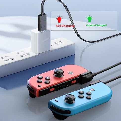 كابل شاحن محمول من Boconna لـ Switch Joycon (10ft 3A، 1-Pack)، كابل شاحن يحل محل قاعدة شحن التبديل الأصلية in Kuwait