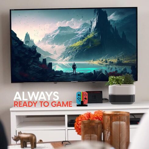 TALK WORKS Charging Dock Station Compatible with Nintendo Switch Joy-Con + OLED - Charger Base, Remote Accessories Docking Station for 4 Controllers in Kuwait