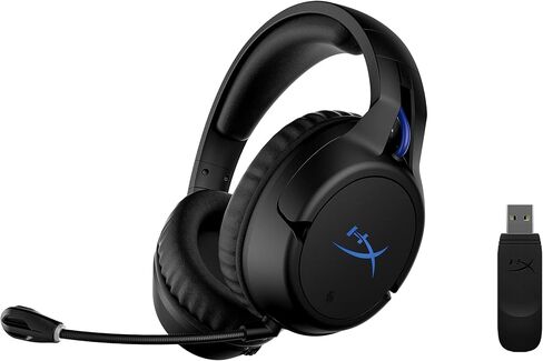 HyperX Cloud Flight – Wireless Gaming Headset for PS5 and PS4, Up to 30-hour battery, Memory foam ear cushions and premium leatherette, Noise-Cancelling Microphone with LED Mic Mute in Saudi Arabia