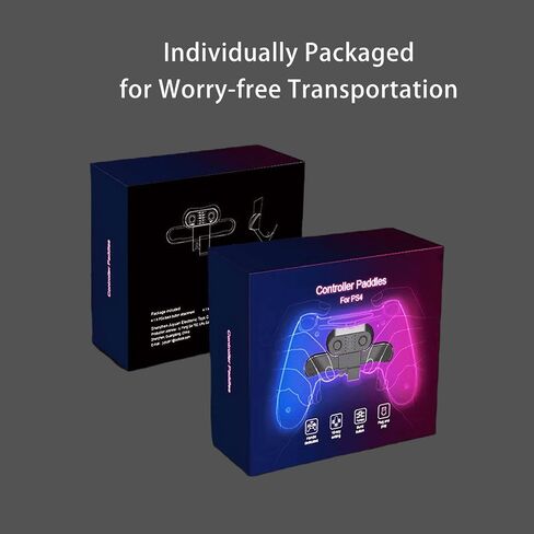Controller Paddles for PS4, Controller Back Button Attachment, Customization Mapping Buttons, TURBO burst function, plug and playBurst Function, Plug And Play in Saudi Arabia
