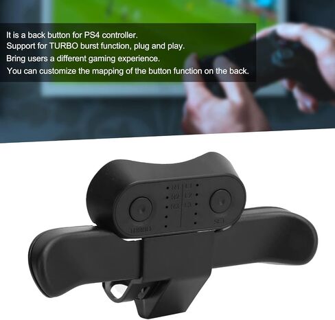 Controller Paddles for PS4, Controller Back Button Attachment, Customization Mapping Buttons, TURBO burst function, plug and playBurst Function, Plug And Play in Saudi Arabia