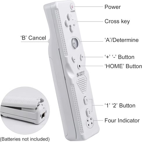 وحدة تحكم TechKen Motion Plus لأجهزة Wii وWii U مع تقنية Motion Plus وNunchuck وحقيبة الحماية in Kuwait