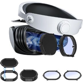 DEVASO Lens Protector Cover Kit for PSVR2, Protector Accessories Compatible with Playstation VR2, Glasses Spacer Anti-Scratch Ring with Blue Light Blocking Glasses for PS VR2, Anti-Scratch & Easy to Install in Saudi Arabia