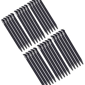 30 Pieces Plastic Replacement Touchscreen Stylus Pen, Compatible with Nintendo New 3DS XL, New 3DS LL (Black) in Kuwait
