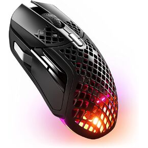 SteelSeries Aerox 9 Wireless - ماوس ألعاب لاسلكي خفيف الوزن للغاية - 18000 CPI - مستشعر بصري TrueMove Air - مقاوم للماء - بطارية 180 ساعة ¬- 18 زرًا قابلاً للبرمجة (متجدد) in Kuwait