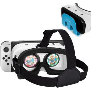 بلواركس سماعة في ار لنينتندو سويتش موديل OLED / نينتندو سويتش 3D VR (الواقع الافتراضي)، نظارات سويتش في ار لابو لجهاز نينتندو سويتش (ابيض) in Kuwait