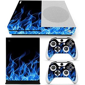 WPS Glossy Protecive Vinyl Decal Skin / stickers Wrap Cover For Xbox One S slim Console + 2 controller (Green glossy) in Saudi Arabia