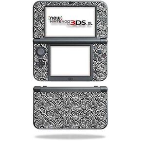 ملصق حماية من الياف الكربون من مايتي سكينز لجهاز نينتندو نيو 3DS XL (2015) بتصميم قطرات، متين بملمس خشن وسهل التركيب والازالة وتغيير الاشكال، صنع في الولايات المتحدة الامريكية in Kuwait